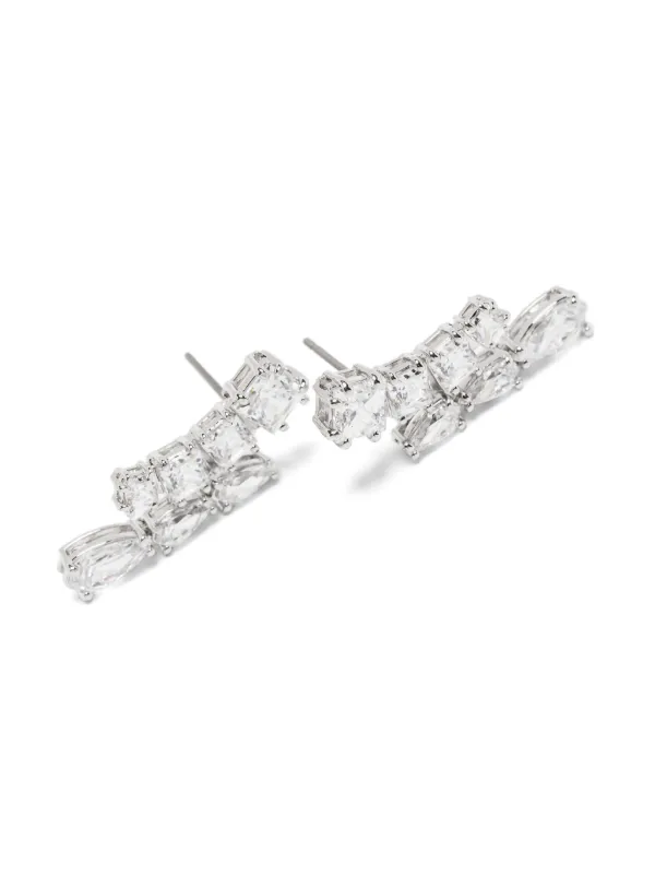 Swarovski Matrix Drop Earrings | Silver | FARFETCH Swarovski Matrix Drop Earrings | Silver | FARFETCH
