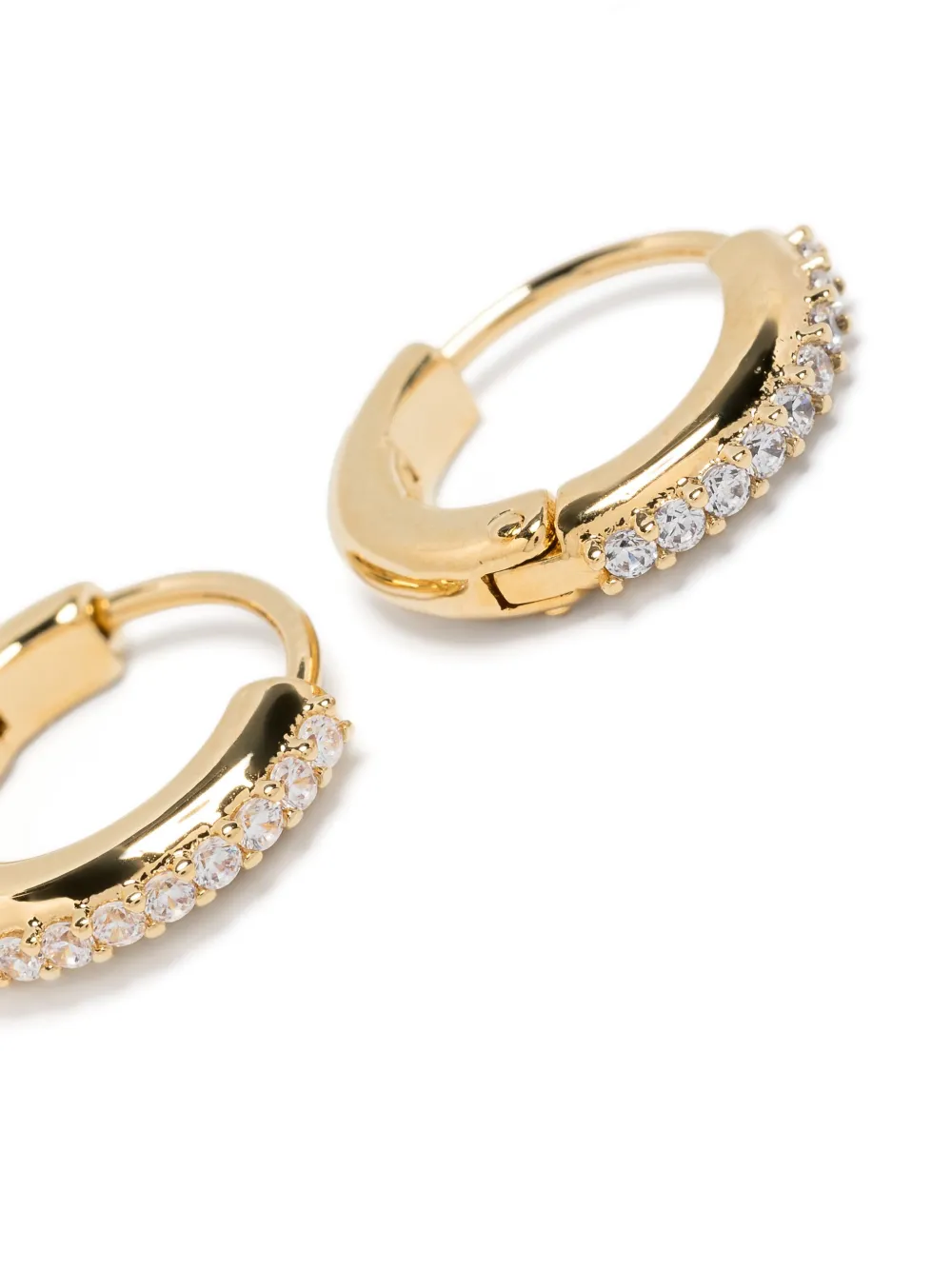 Swarovski Mini Matrix Hoop Earrings In Gold