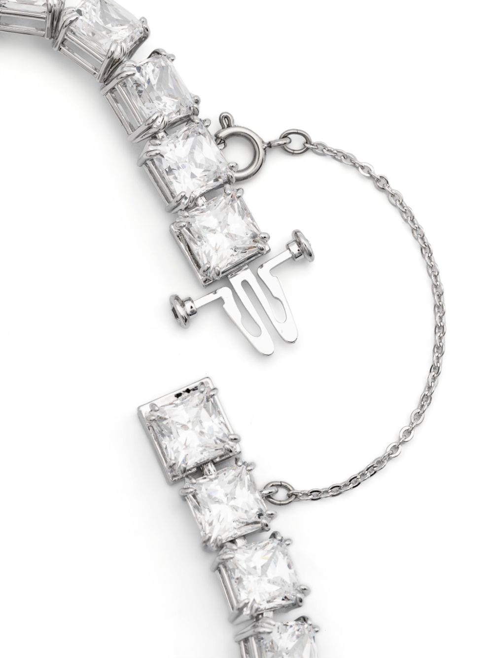 Shop Swarovski Matrix Soft Bracelet In Silver