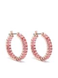 Swarovski Matrix hoop earrings - Pink