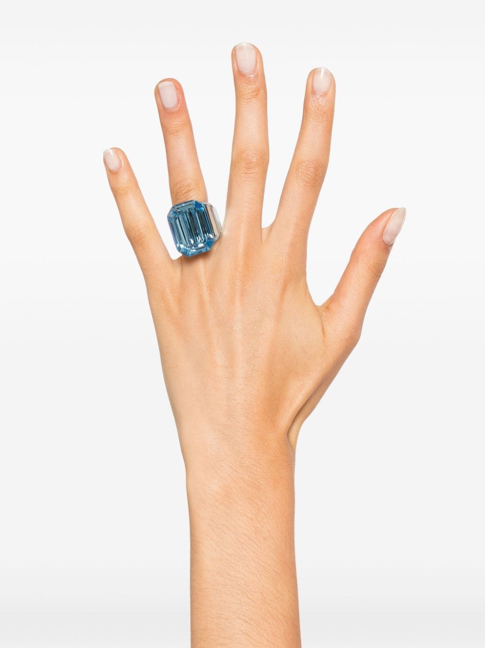 Swarovski Lucent motif ring - Blauw