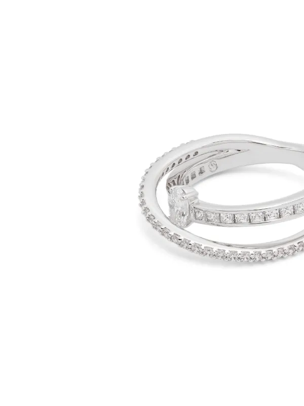 Swarovski Hyperbola クリスタル リング | シルバートーン