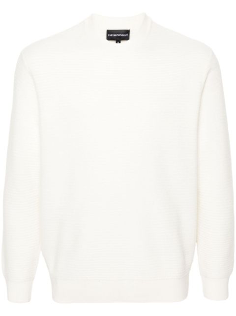 Emporio Armani crew-neck virgin wool jumper Men