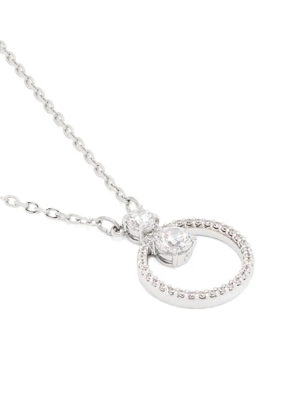 <未使用>constella Swarovski ネックレス　シルバー Constella ネックレス, ミックスカット, ホワイト, ロジウム