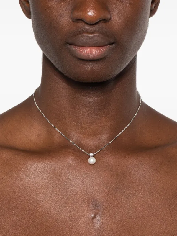 Swarovski pearl pendant necklace on sale