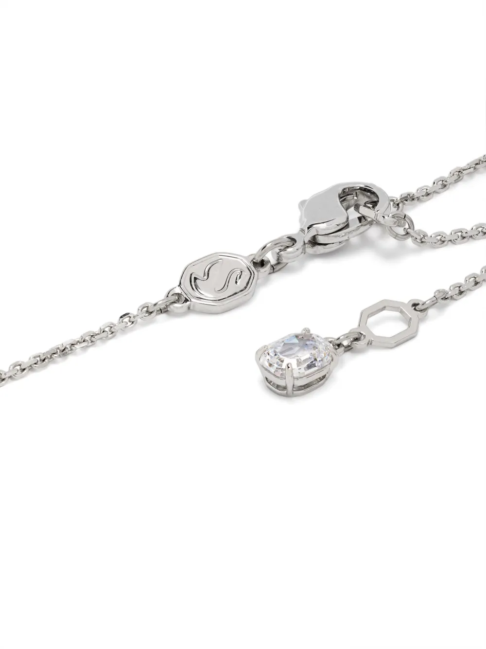 Swarovski Matrix Pearl-pendant Necklace In Silver