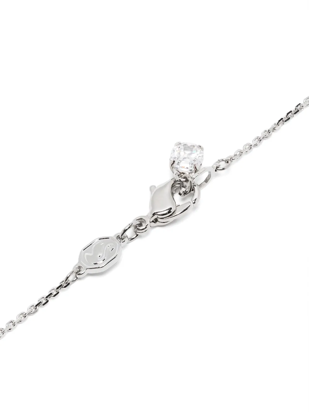 Swarovski Matrix Earrings And Necklace Set In Silver