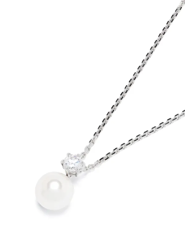 Swarovski Matrix Earrings And Necklace Set Silver FARFETCH PH