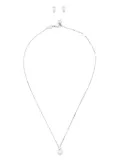 Swarovski Matrix earrings and necklace set - Silver