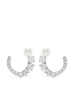 Swarovski Una ドロップピアス | シルバートーン | FARFETCH JP