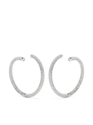 Swarovski Una ドロップピアス | シルバートーン | FARFETCH JP