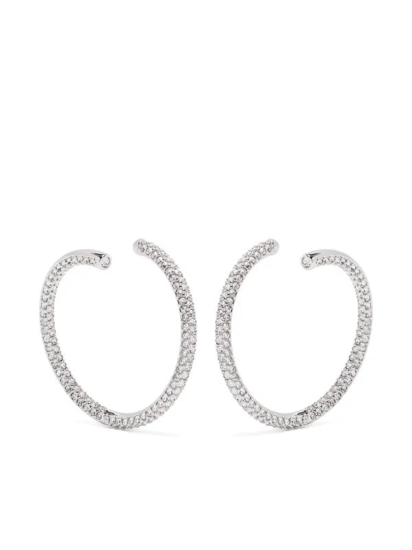 Swarovski Dextera フープピアス | シルバートーン | FARFETCH JP