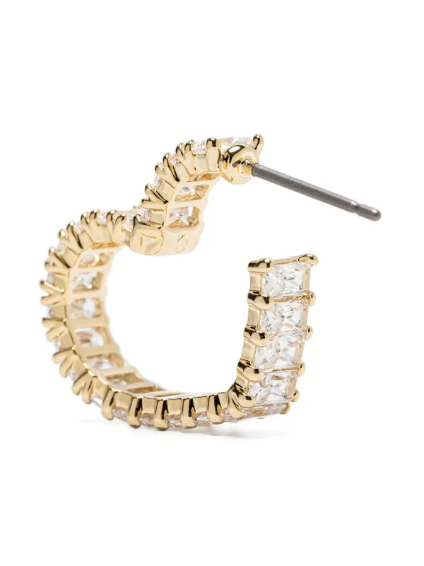 Swarovski Matrix ハート ピアス | ゴールドトーン | FARFETCH JP