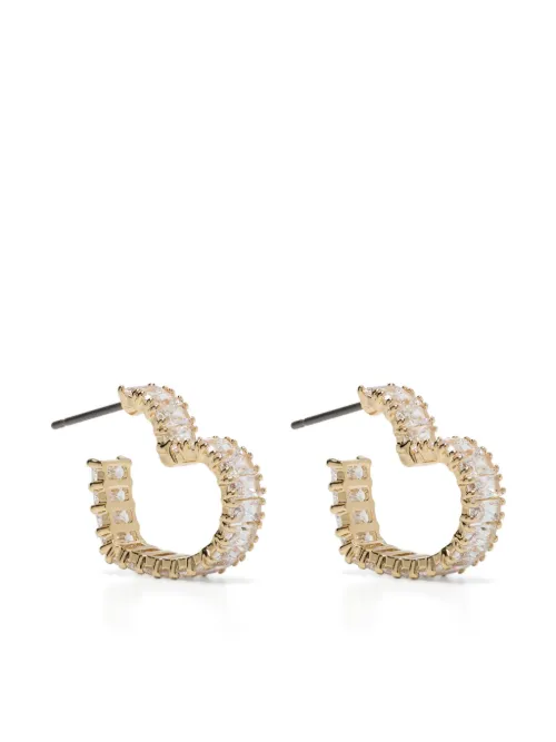 Boucles d'oreilles Matrix à design cœur - Swarovski - Modalova