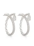 Swarovski Matrix hoop earrings - Silver