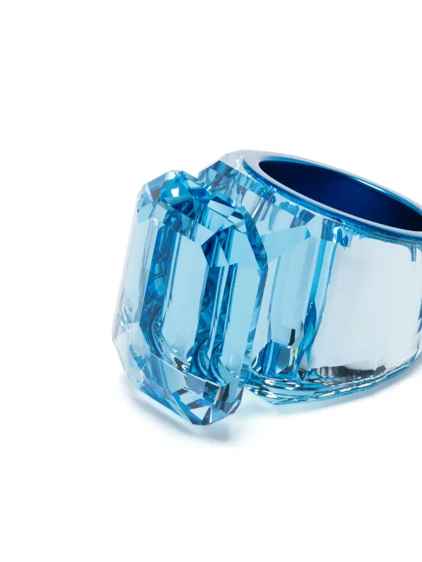 Swarovski Lucent Crystal Cocktail Ring | Blue | FARFETCH