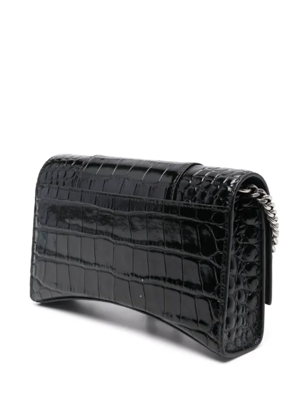 BALENCIAGA ブラックショルダーバッグ Balenciaga アワーグラス ショルダーバッグ | ブラック