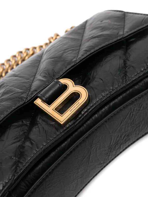 Balenciaga 「フラップ アワーグラス」ショルダーバッグ Balenciaga アワーグラス ショルダーバッグ | ブラック