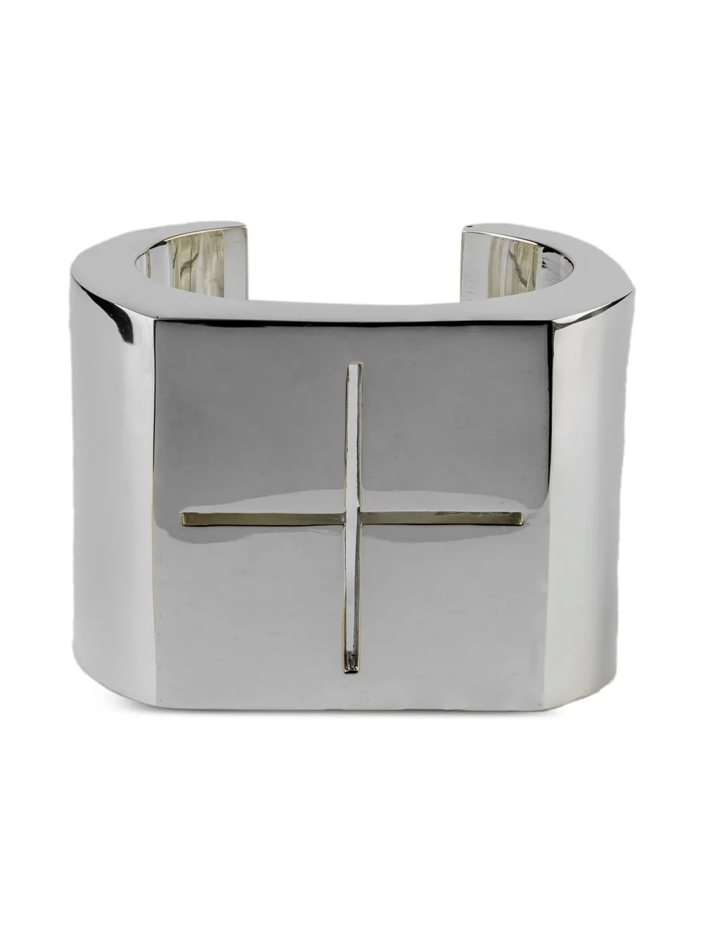 Parts Of Four Crescent Plane Cuff Bracelet In Metallic