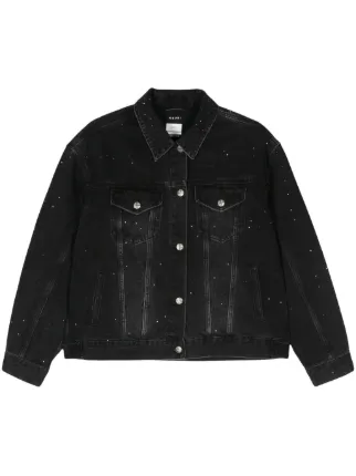 Ksubi Oversized Krystal Noir Denim Jacket Black FARFETCH IE