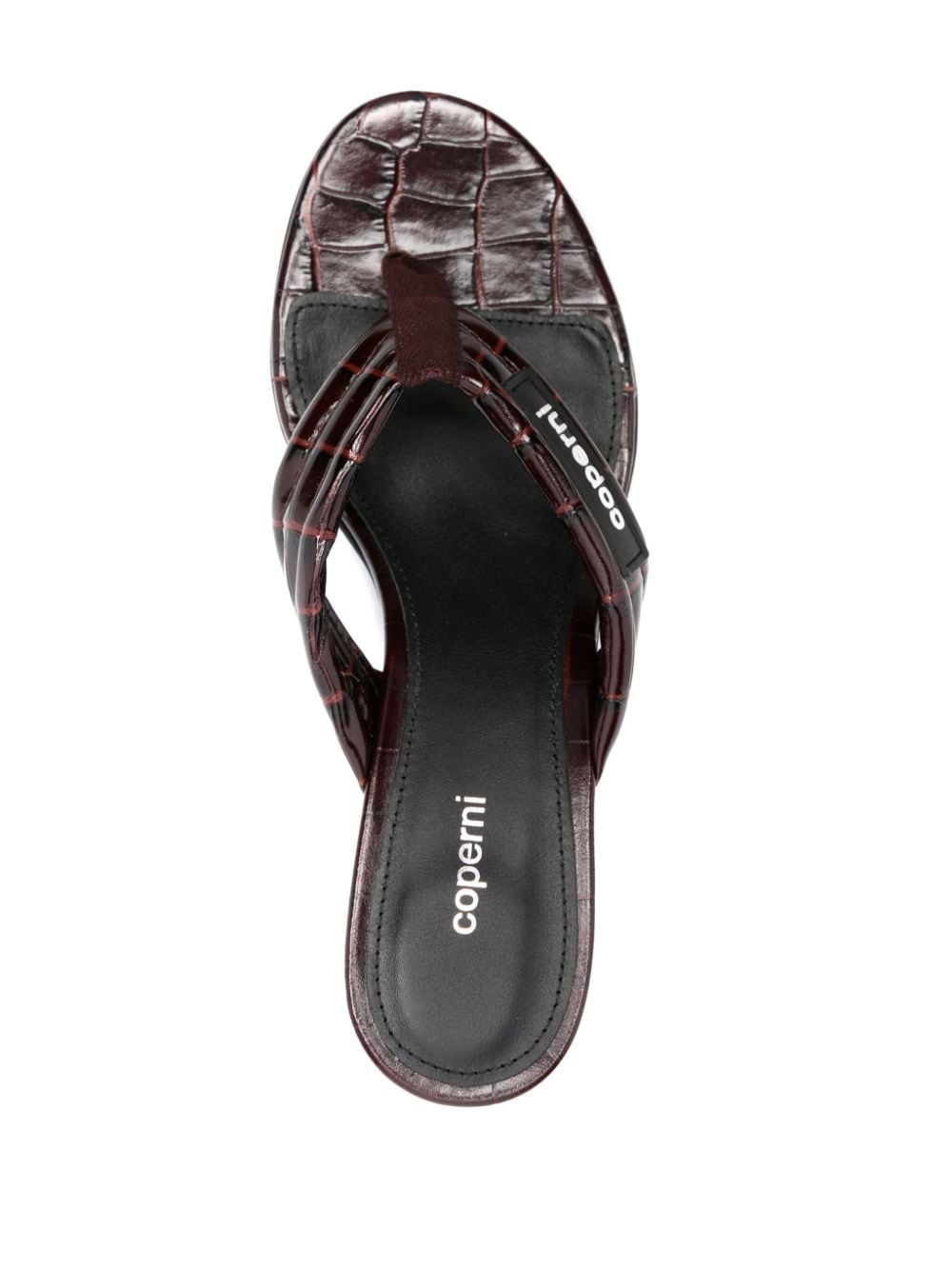 Coperni 60 mm teenslippers Bruin