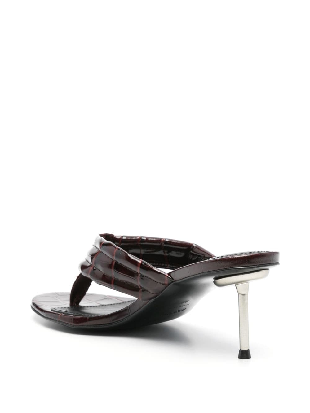 Shop Coperni 60mm Flip-fop Mules In Brown