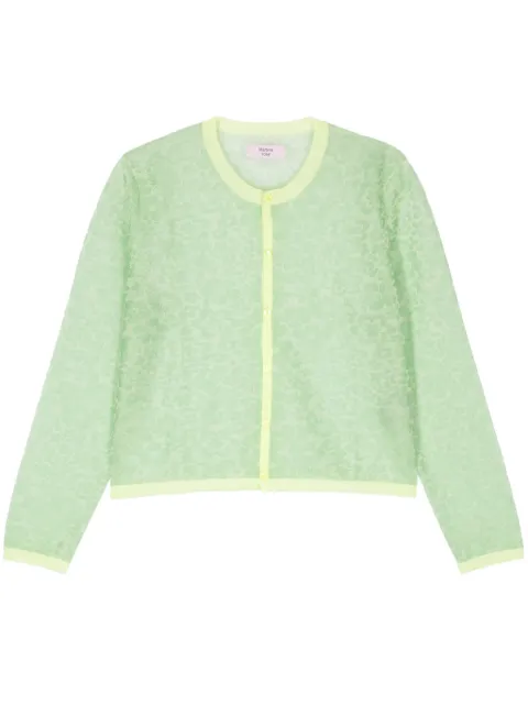Martine Rose cárdigan tejido con motivo floral en jacquard