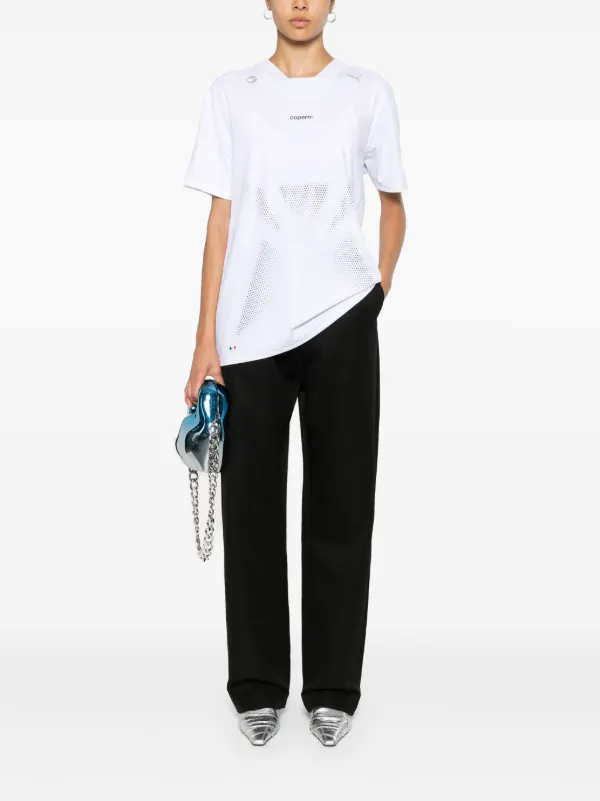 Tシャツ・カットソー COPERNI Woman T-Shirt White COPJS03F5036 WHTBLK Coperni x Puma logo-print T-shirt | White | FARFETCH
