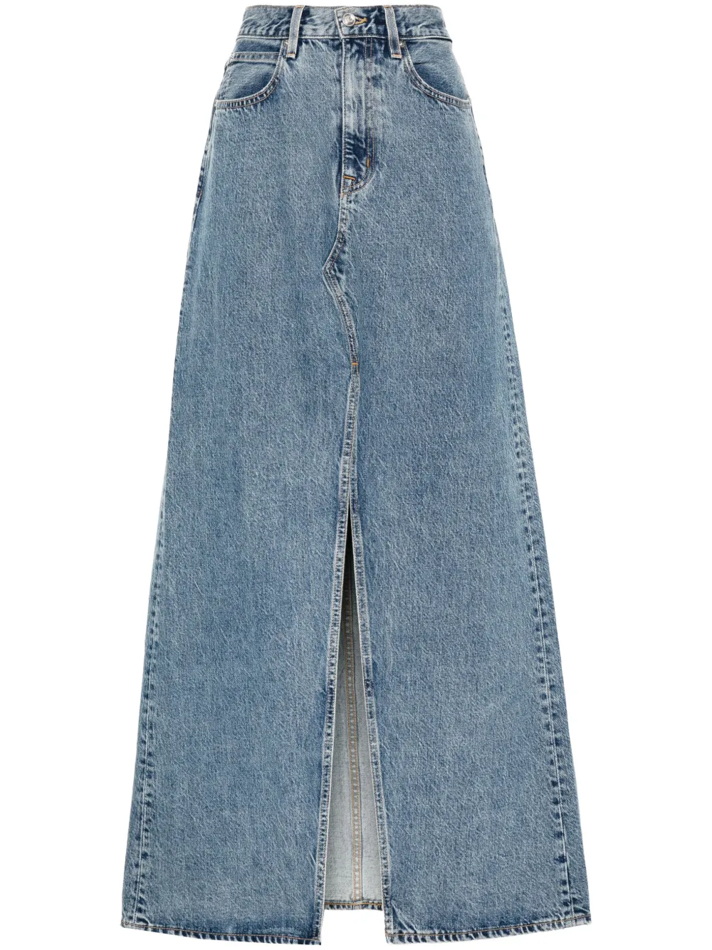 SLVRLAKE DALLAS DENIM MAXI SKIRT 