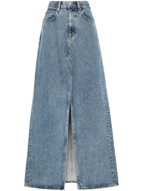SLVRLAKE Dallas denim maxi skirt