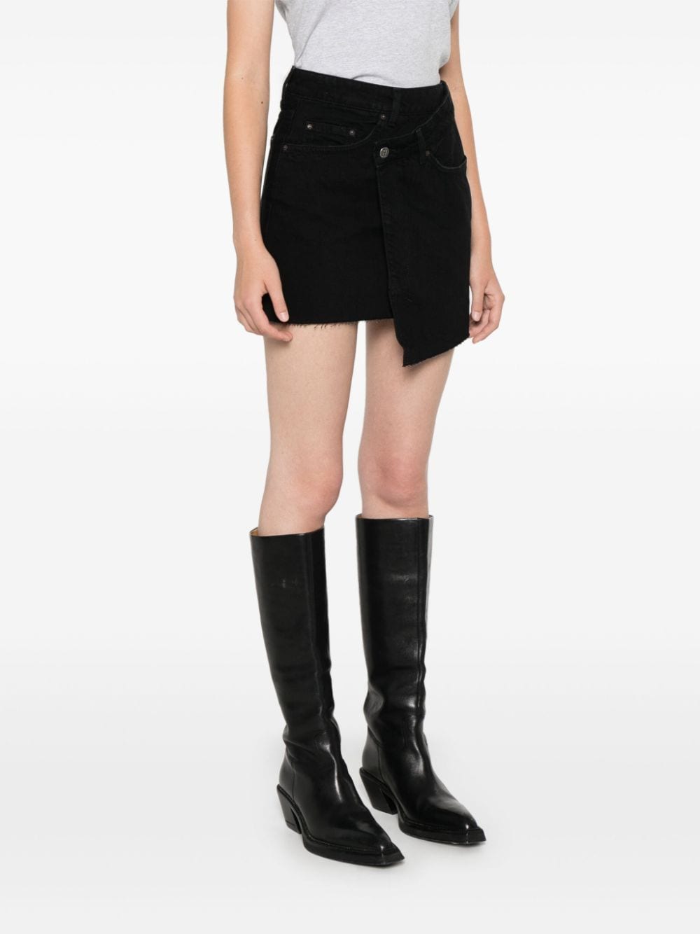 Shop Ksubi Rap Stealth Mini Skirt In Black