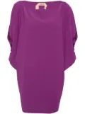 Nº21 draped mini dress - Purple