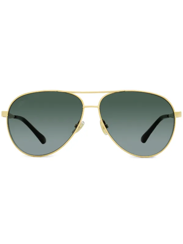 Jimmy Choo Eyewear Jimena サングラス | ゴールドトーン | FARFETCH JP