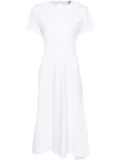Nº21 open-back cotton midi dress - White