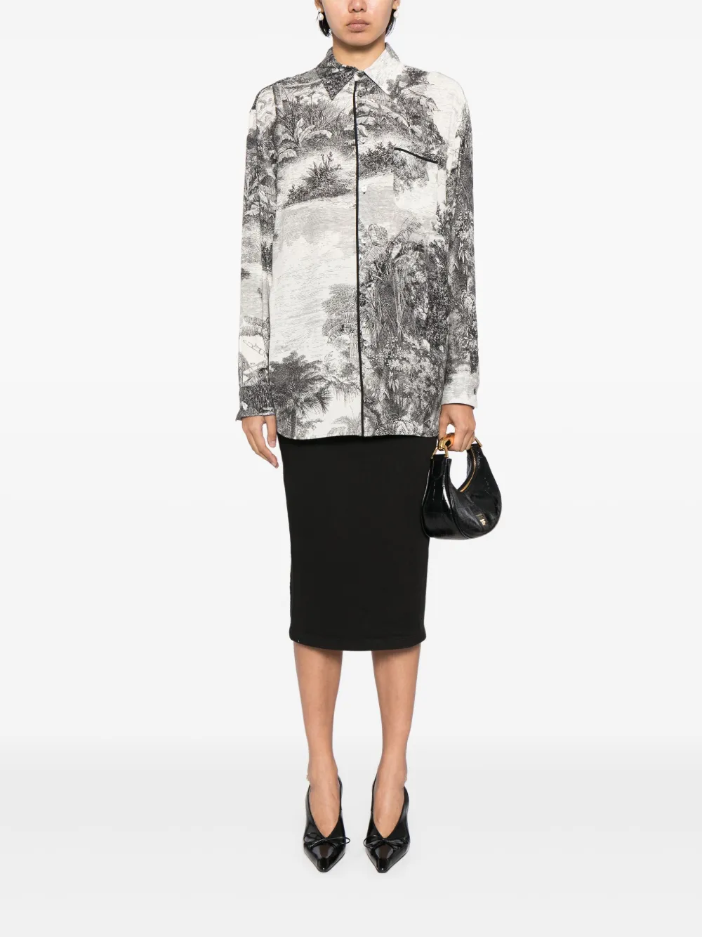 Nº21 Blouse met print - Wit