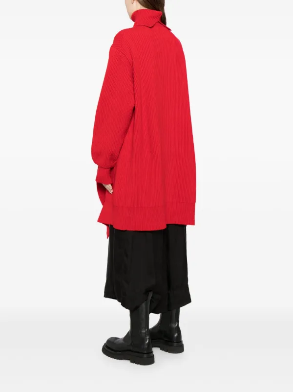 Yohji Yamamoto タートルネック プルオーバー | レッド