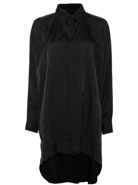 Yohji Yamamoto creased button-down shirt 