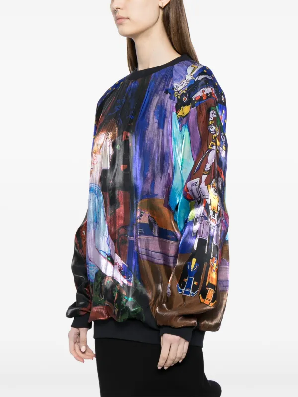 JW Anderson グラフィック スウェットシャツ | ブルー | FARFETCH JP