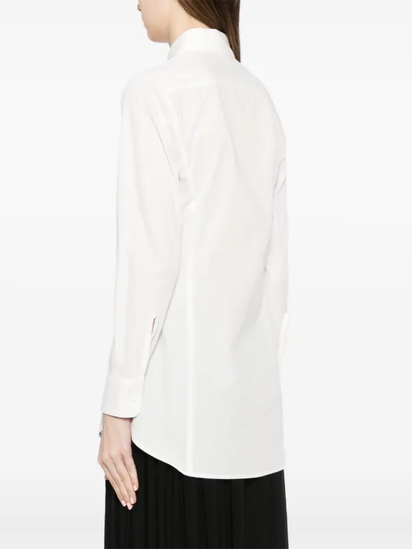 Yohji Yamamoto リボンディテール シャツ | ホワイト | FARFETCH JP