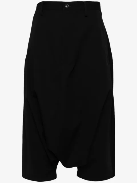 Yohji Yamamoto drop-crotch wool trousers