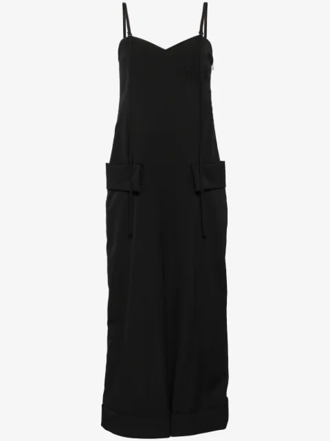 Yohji Yamamoto sleeveless wool dungarees