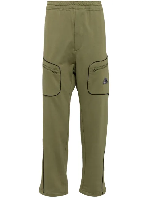 BREATH logo-appliqué cotton track pants