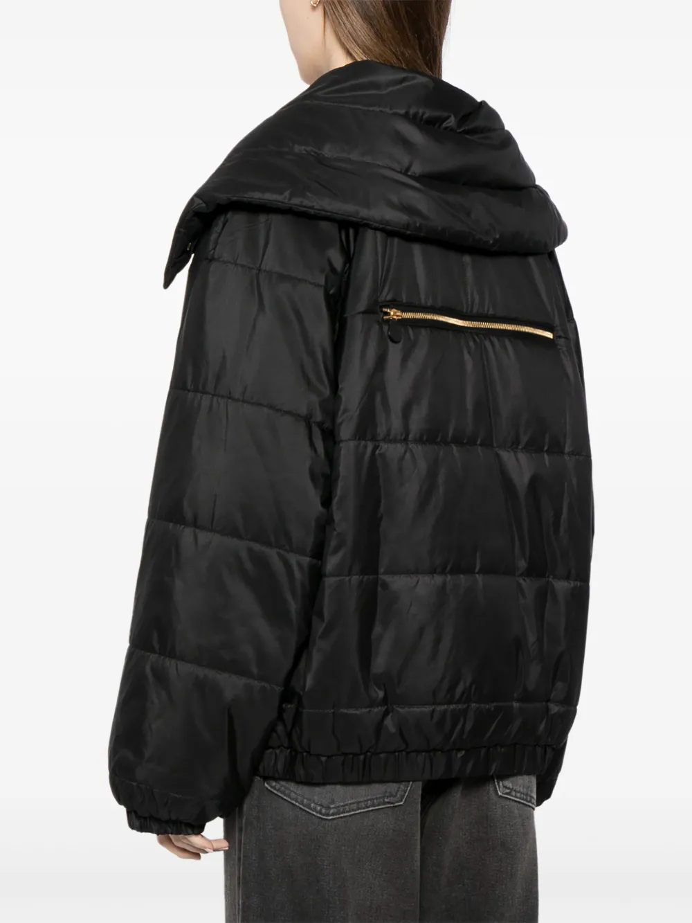 Pre-owned Chanel 1990-2000 Quilted Zip-up Jacket In Black