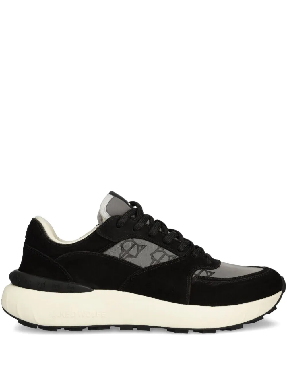 panelled-design sneakers