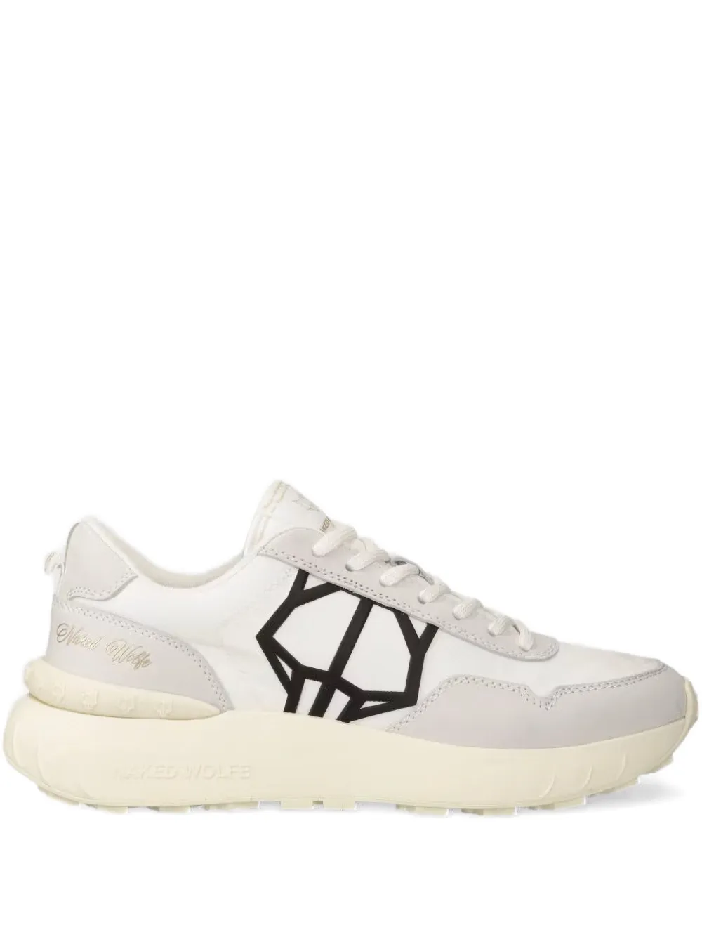 NAKED WOLFE leather sneakers White
