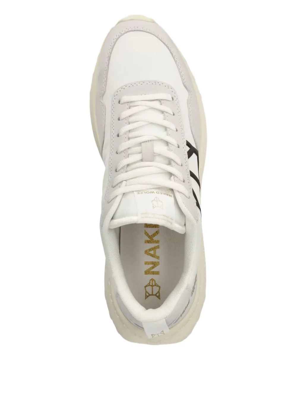 NAKED WOLFE leather sneakers White