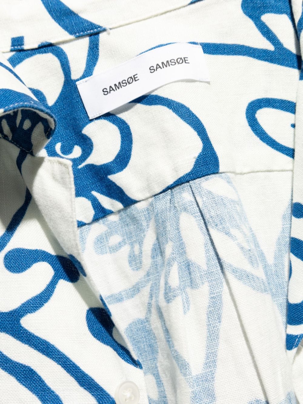 Shop Samsoe & Samsoe Oscar Linen Shirt In White