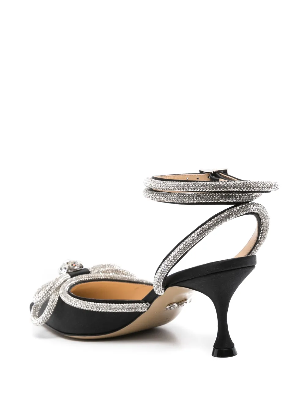 MACH & MACH 65mm crystal-embellished pumps Black