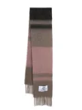 Marni striped brushed scarf - Neutrals