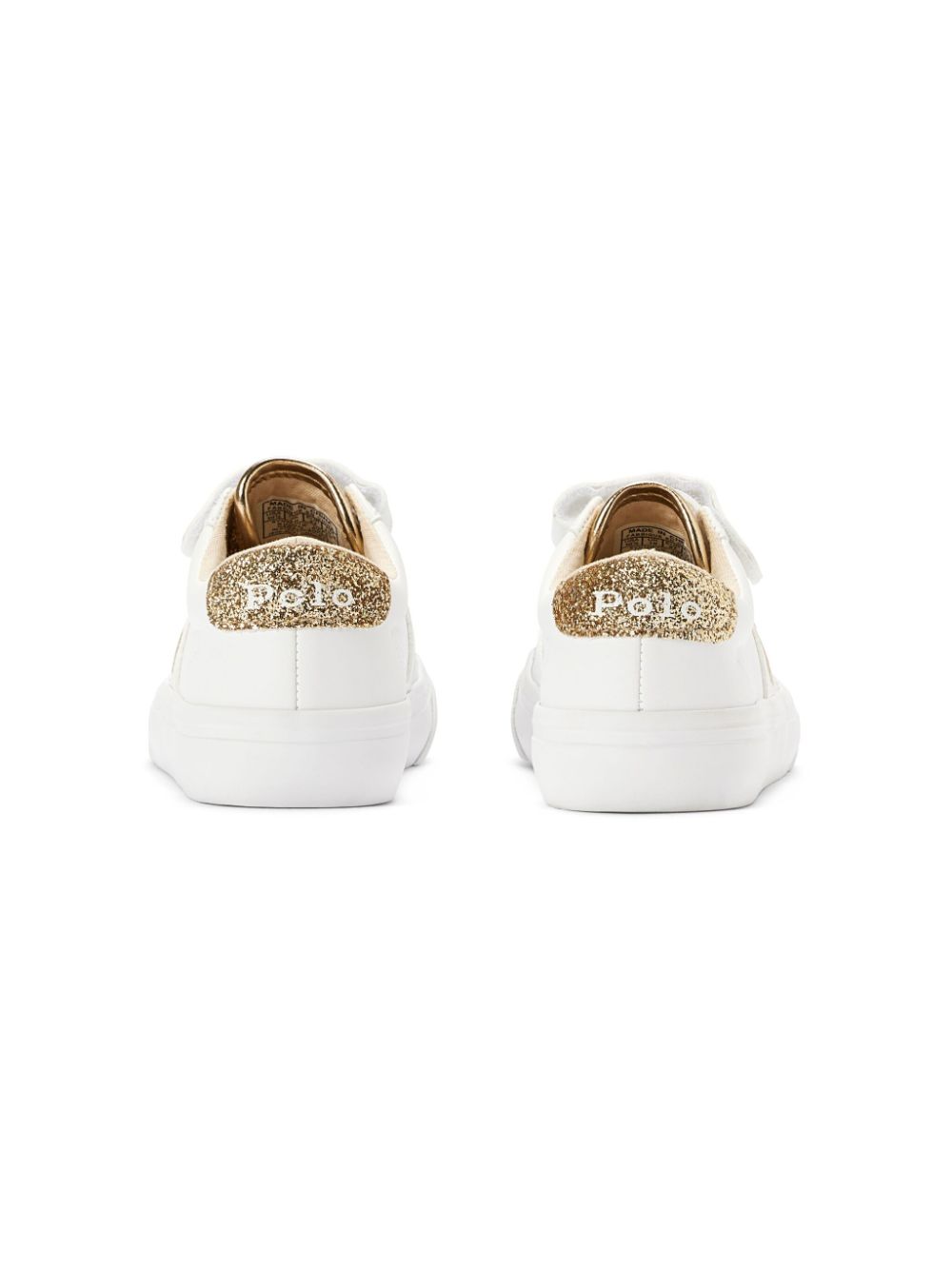 POLO RALPH LAUREN KIDS Sneakers met logo Wit